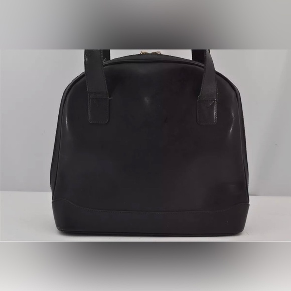 Authentic GUCCI Vintage Bamboo Shoulder Bag Purse Leather Black - Picture 3 of 15